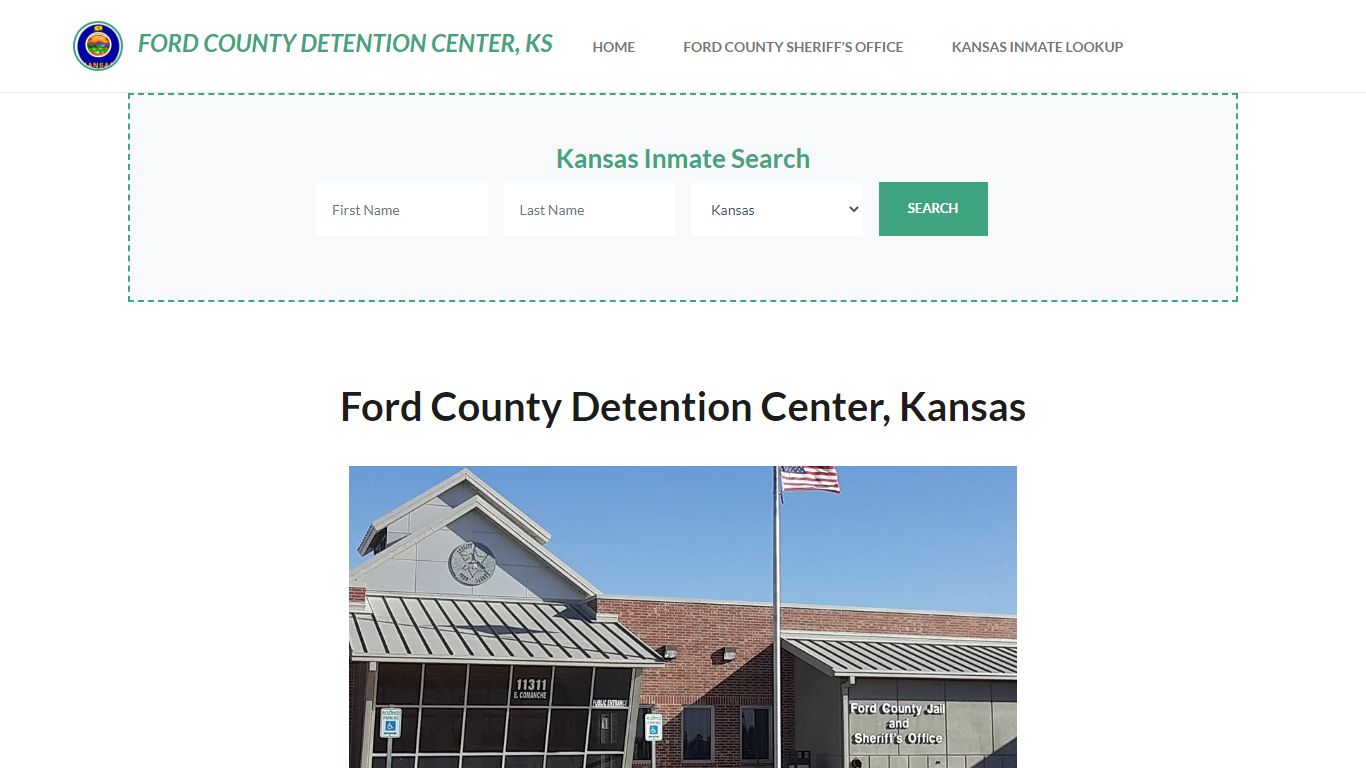 Ford County Detention Center, KS Inmate Roster, Offender Search